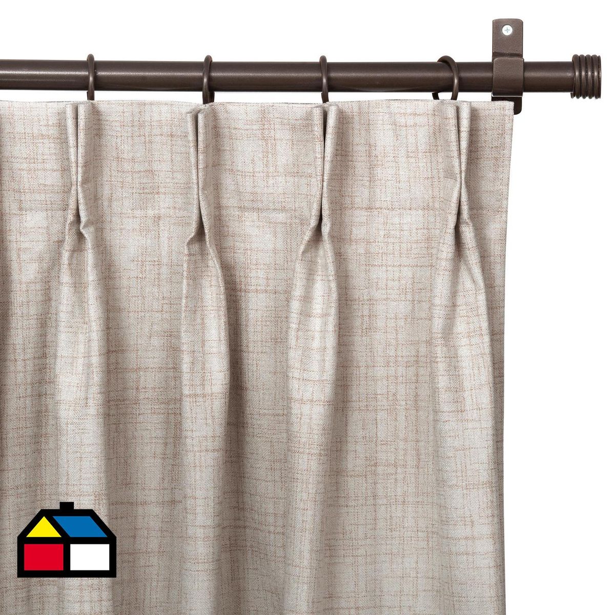 JUST HOME COLLECTION - Cortina Blackout Arena Ancho 261a320cm Alto 251a300cm