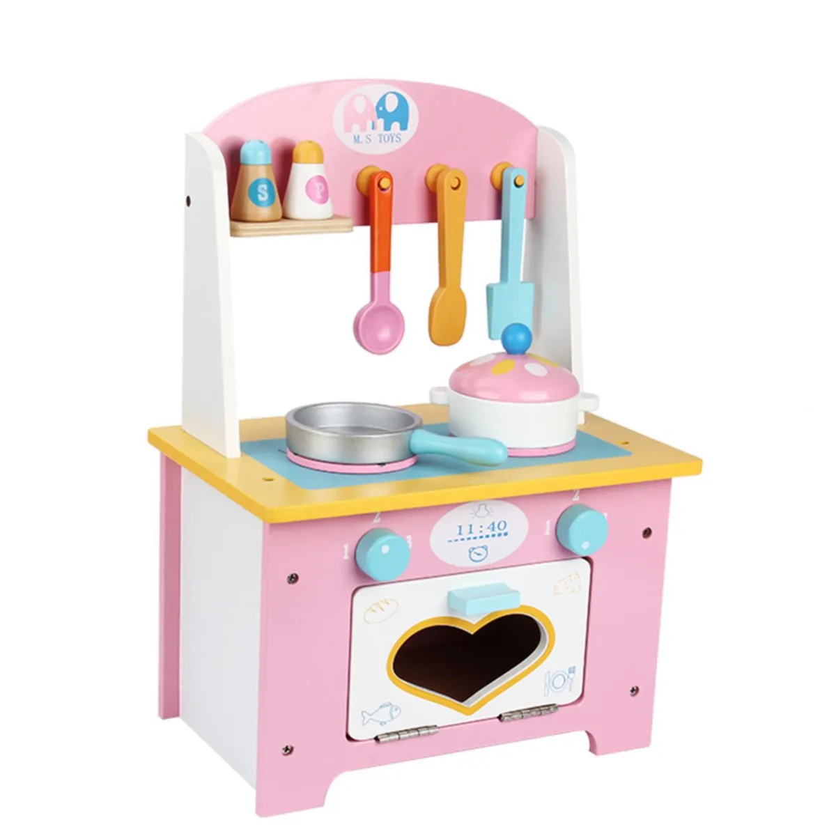 KIDSCOOL - Cocina infantil con accesorios Love rosada