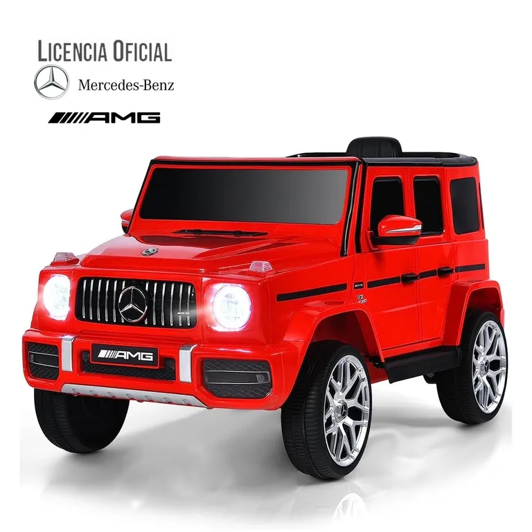 Jeep G63 rojo batería 12V licencia Mercedes Benz