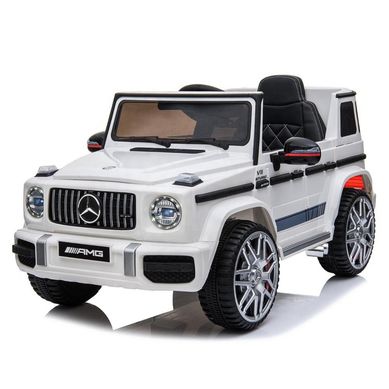 Jeep G63 blanco batera 12V licencia Mercedes Benz