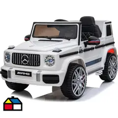 KIDSCOOL - Jeep G63 blanco batería 12V licencia Mercedes Benz