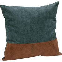 Cojín bicuero petróleo 55x55 cm