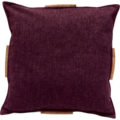 Cojn Bruno burdeo cuero 60x60 cm