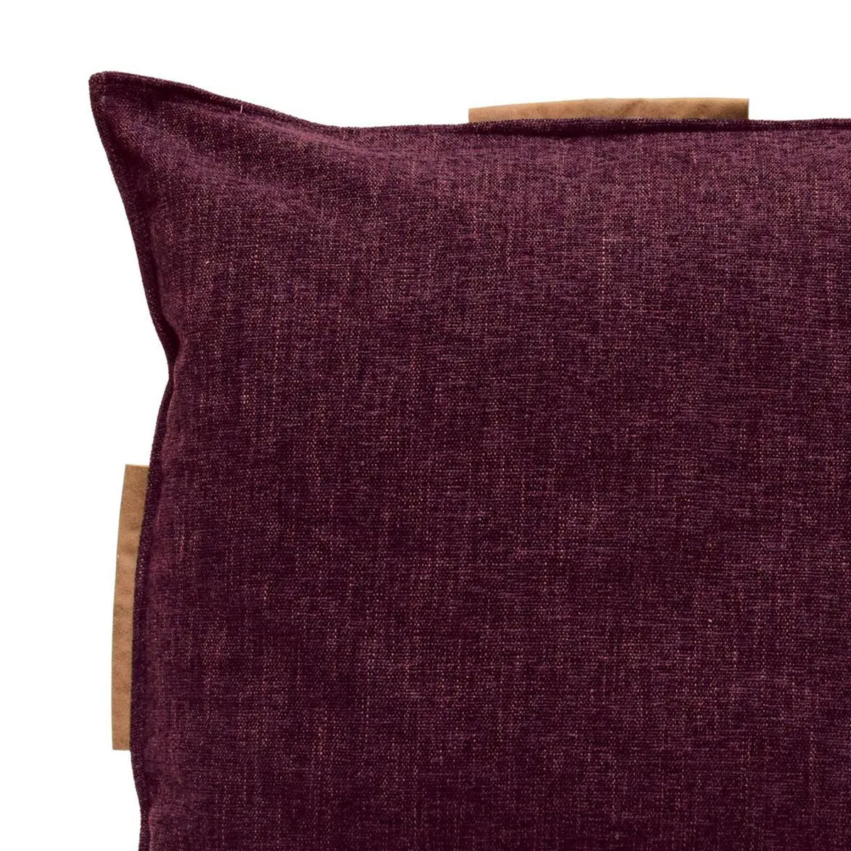 ATMOSPHERA HOME - Cojín Bruno burdeo cuero 60x60 cm