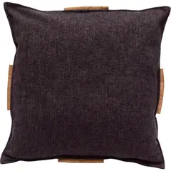 ATMOSPHERA HOME - Cojín Bruno chocolate cuero 60x60 cm