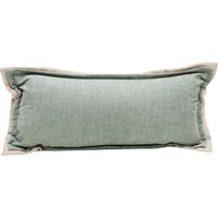 Cojín Juana crudo menta 65x30 cm