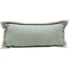 ATMOSPHERA HOME - Cojín Juana crudo menta 65x30 cm