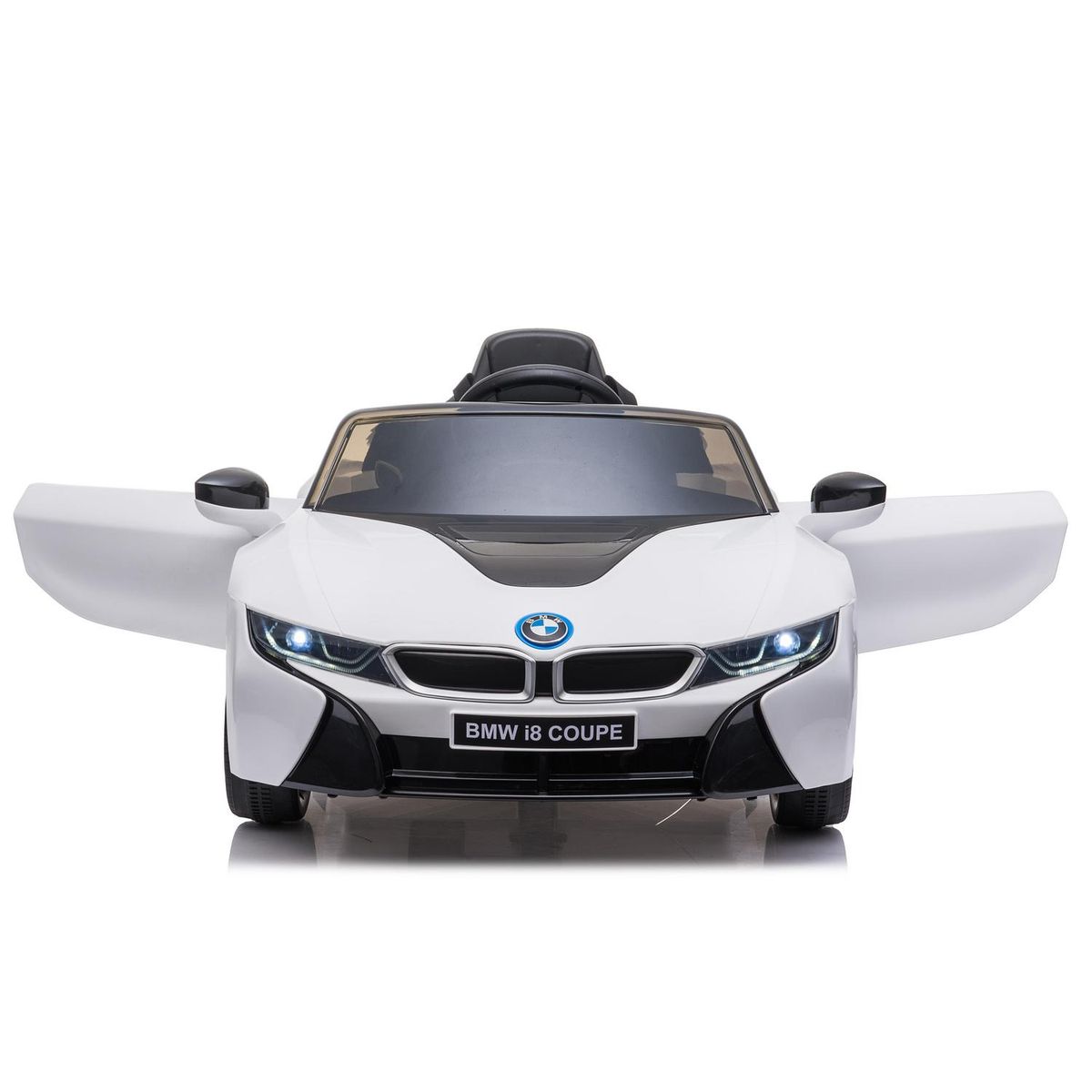KIDSCOOL - Auto deportivo blanco I8 batería 12V licencia BMW