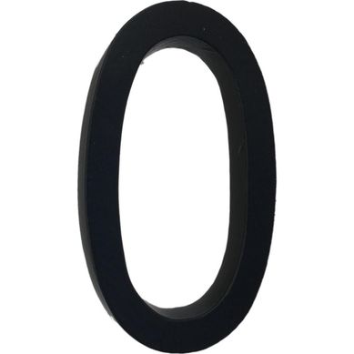 Nmero 0 fierro 10 cm negro