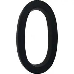 FIXSER - Número 0 fierro 10 cm negro