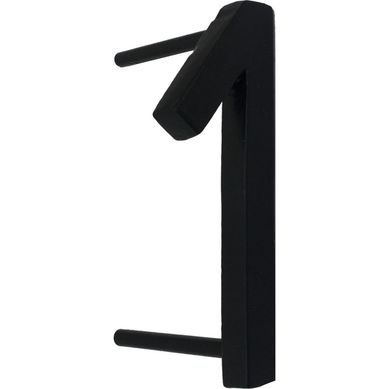 Nmero 1 fierro 10 cm negro.