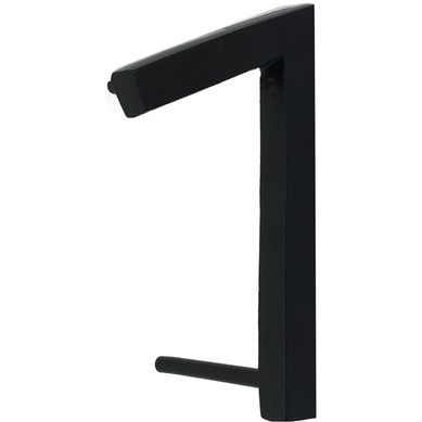 Nmero 7 fierro 10 cm negro