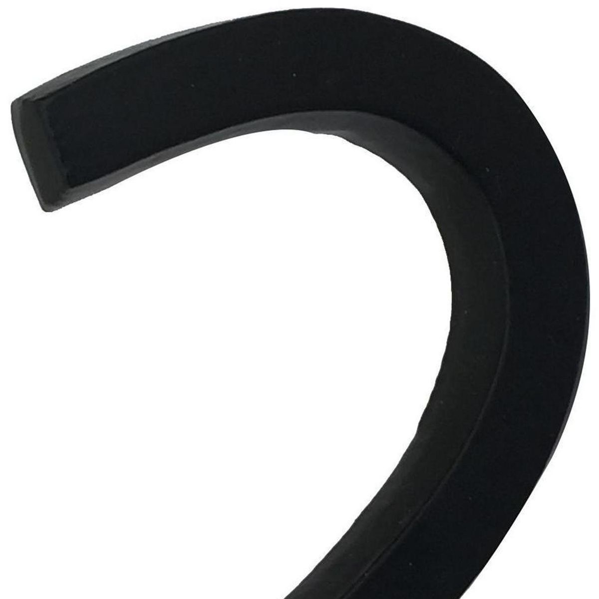 FIXSER - Número 2 fierro 10 cm negro