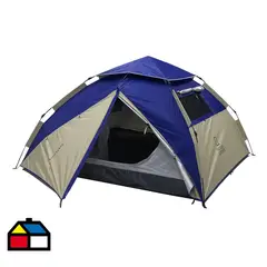 NATIONAL GEOGRAPHIC - Carpa Camping Fiordland 4 Personas Azul