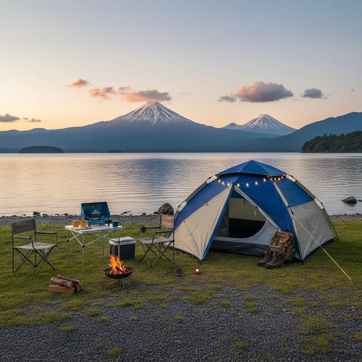 NATIONAL GEOGRAPHIC - Carpa Camping Fiordland 4 Personas Azul