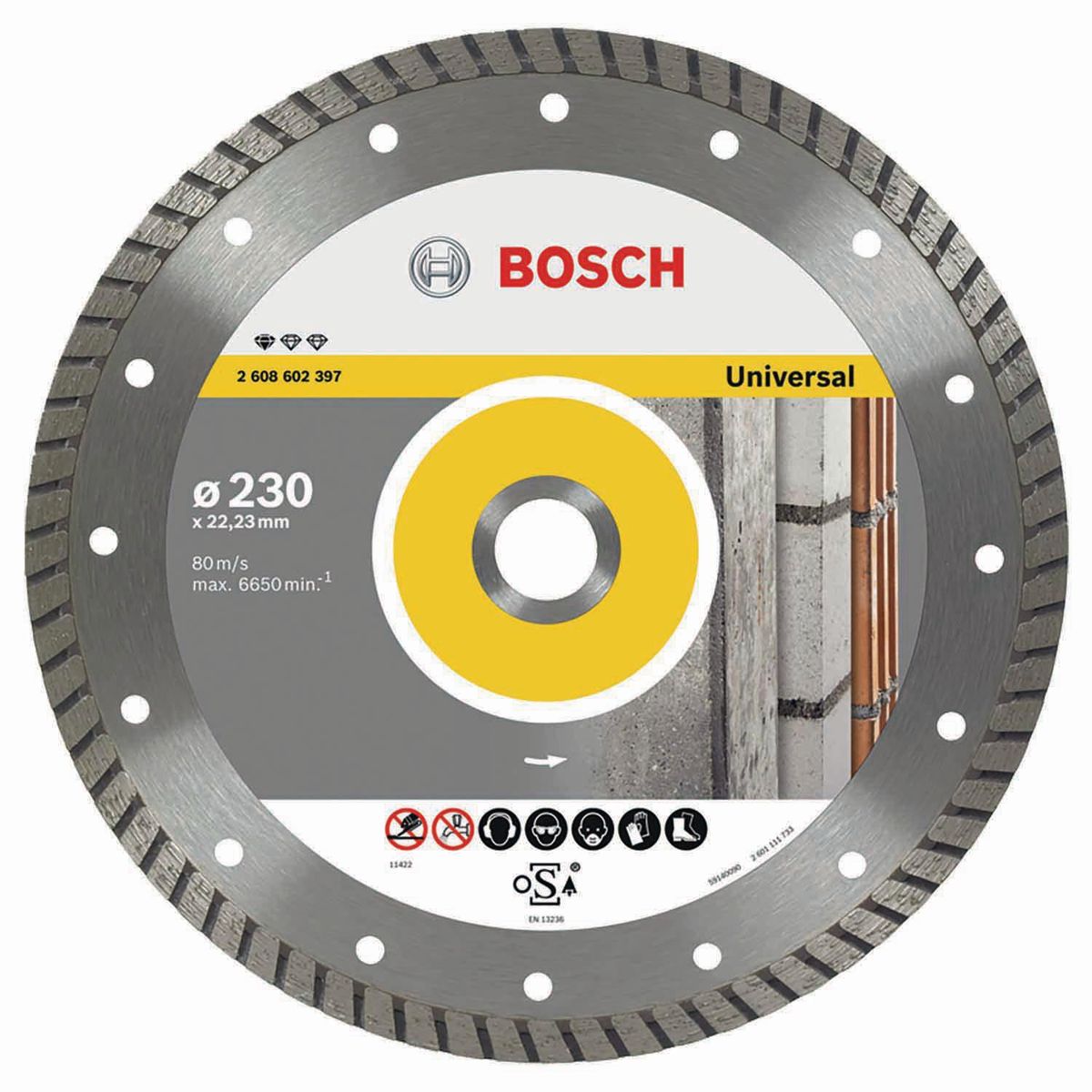 BOSCH - Disco diamantado turbo 9"