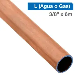 E P C - Cañería Cobre L Gas-Agua 3/8" x 6m