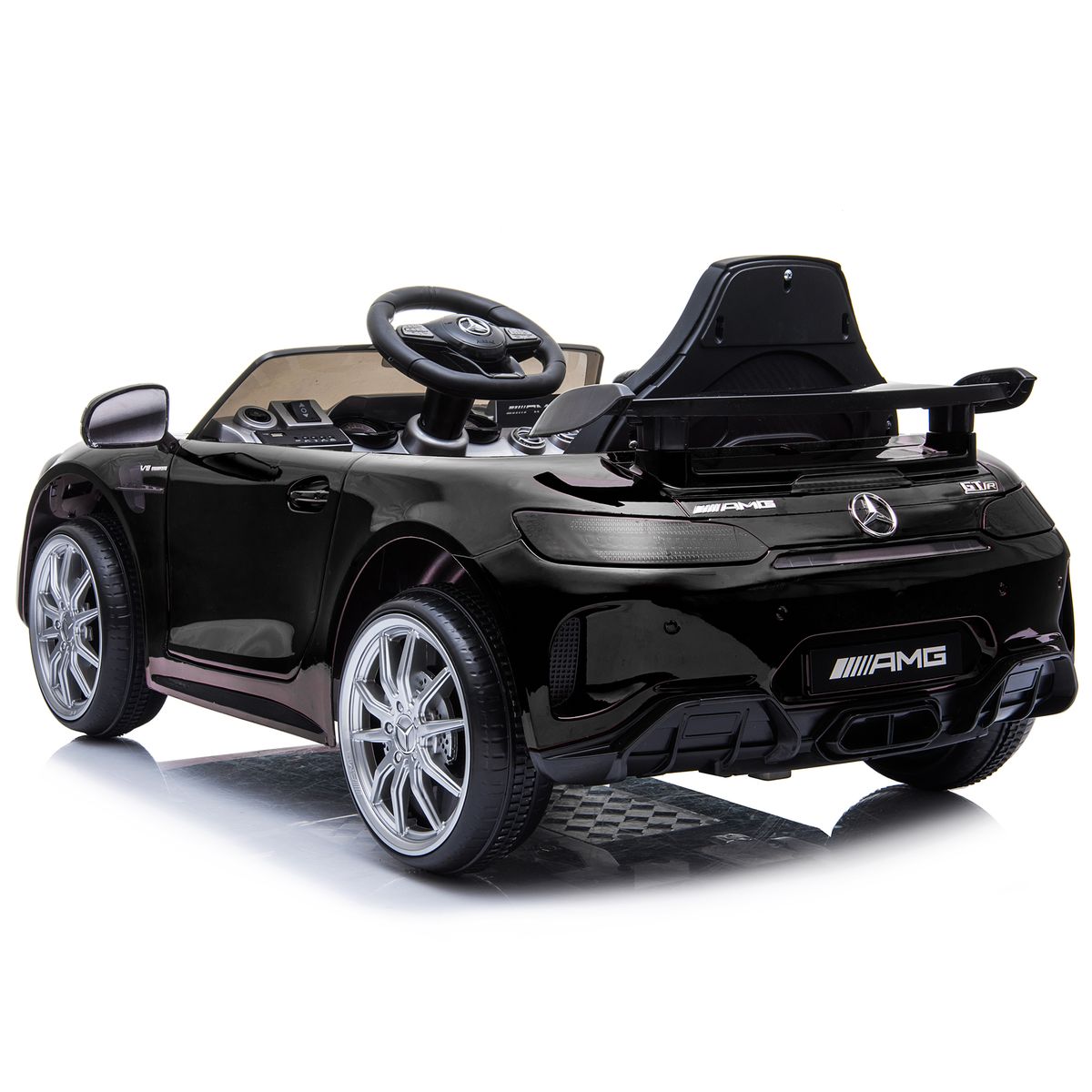 KIDSCOOL - Auto GT negro bateria 12V licencia Mercedes Benz