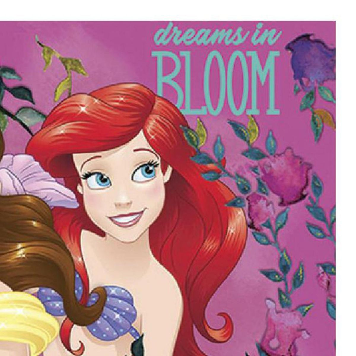 DISNEY - Alfombra Princesas Bloom 120x80 cm Nylon Rosado
