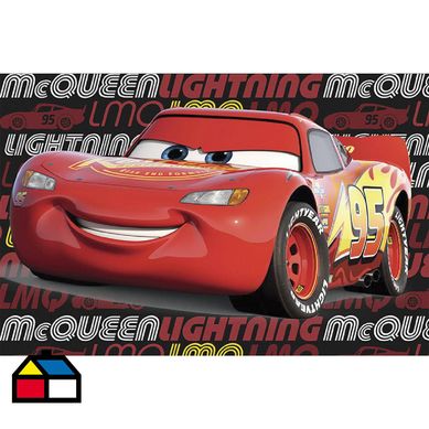 Bajada de cama Cars Mcqueen ligthing 57x90 cm