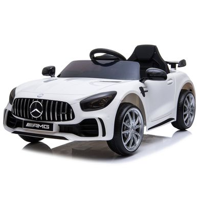 Auto GT blanco bateria 12V licencia Mercedes Benz