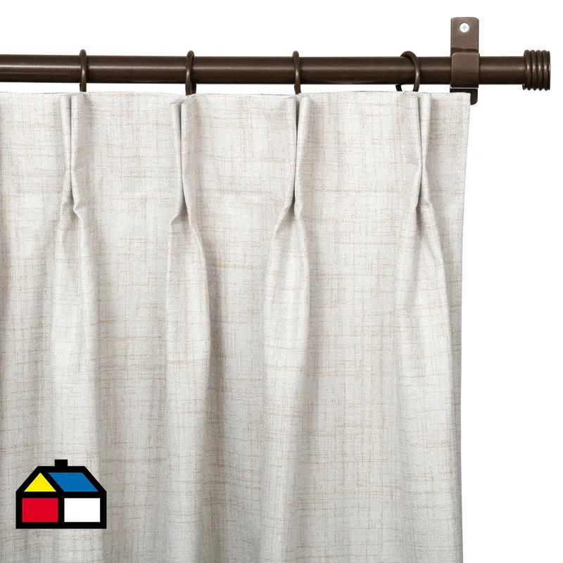 JUST HOME COLLECTION - Cortina Tela Blackout Beige Ancho 261a320cm Alto 201a250cm