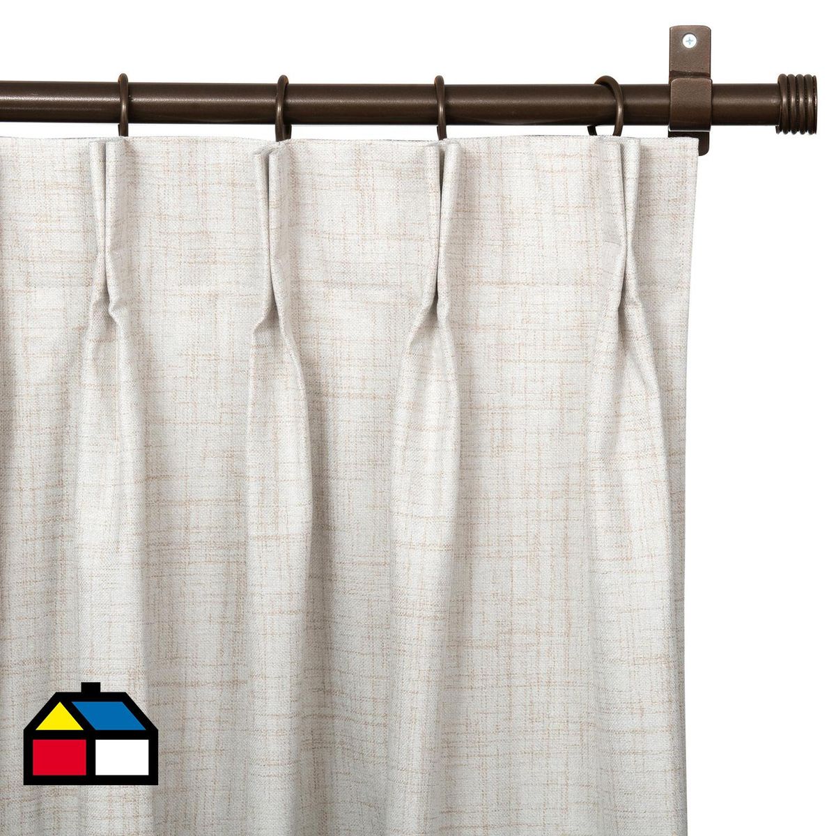 JUST HOME COLLECTION - Cortina Tela Blackout Beige Ancho 241a260cm Alto 351a400cm