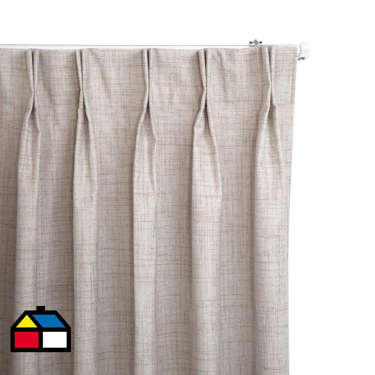 JUST HOME COLLECTION - Cortina Tela Blackout Arena Ancho 241a260cm Alto 100a200cm