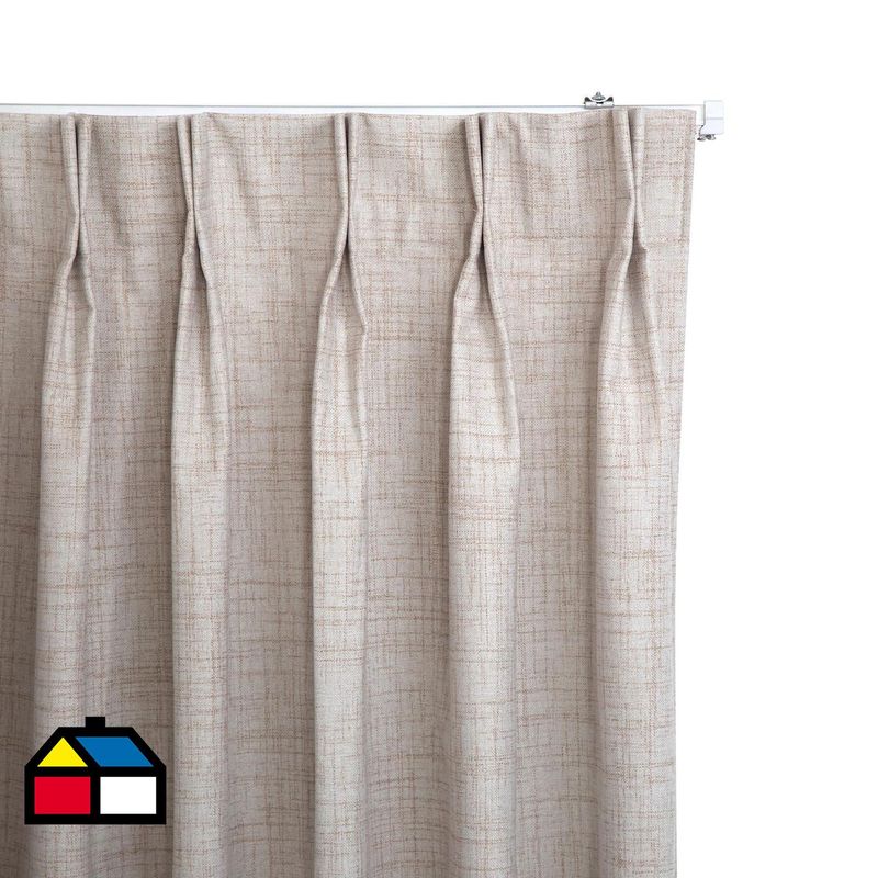 JUST HOME COLLECTION - Cortina Tela Blackout Arena Ancho 351a400 cm alto 75 a240 cm