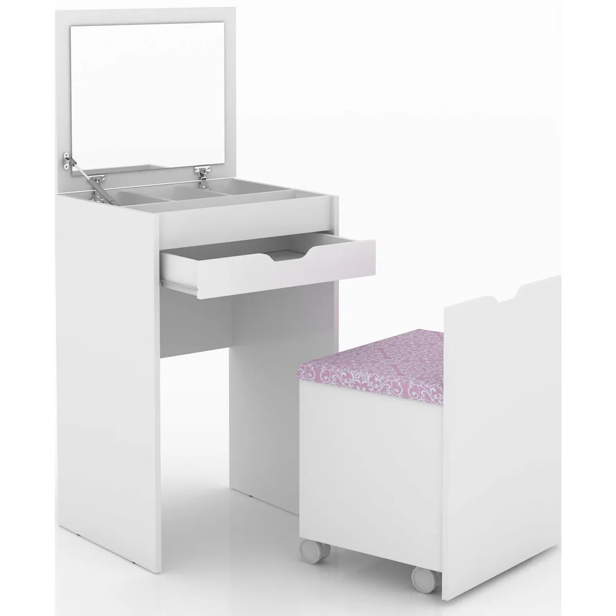 TECNOMOBILI - Tocador 1 Cajón(es) PE2007 54x85x45 cm Blanco