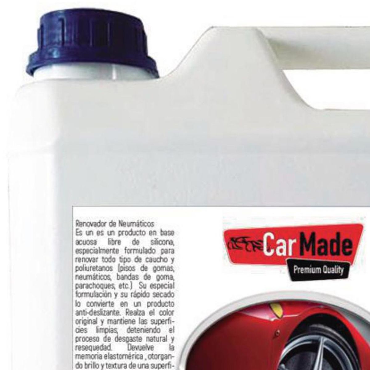 CAR MADE - Renovador de Neumáticos y Gomas 5 lt