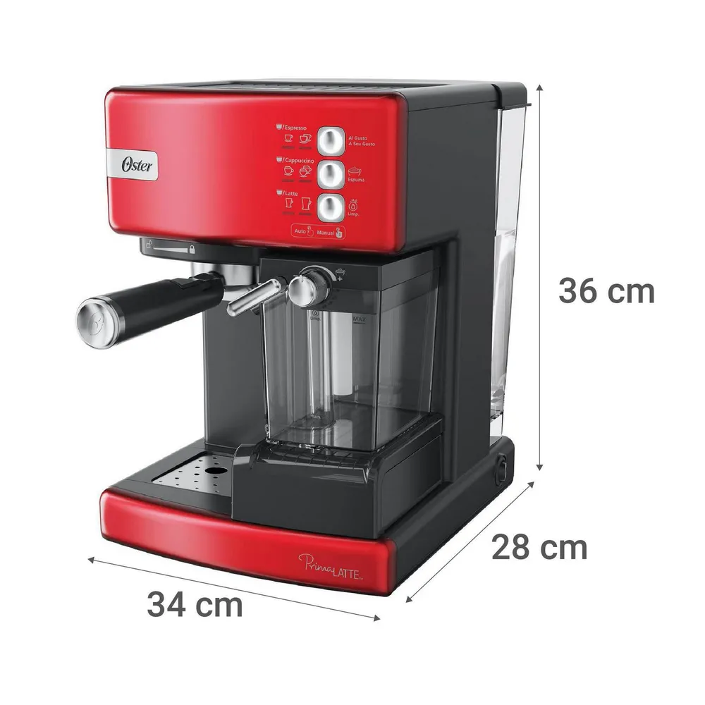 Oster PrimaLatte BVSTEM6603 Rojo, foto 11