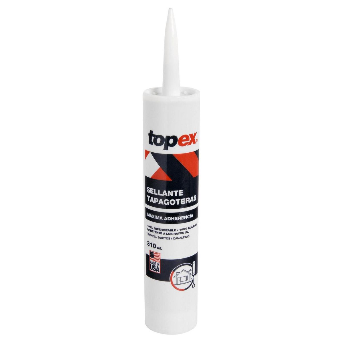 TOPEX - Sellante tapagoteras para pistola calafatera 310 ml