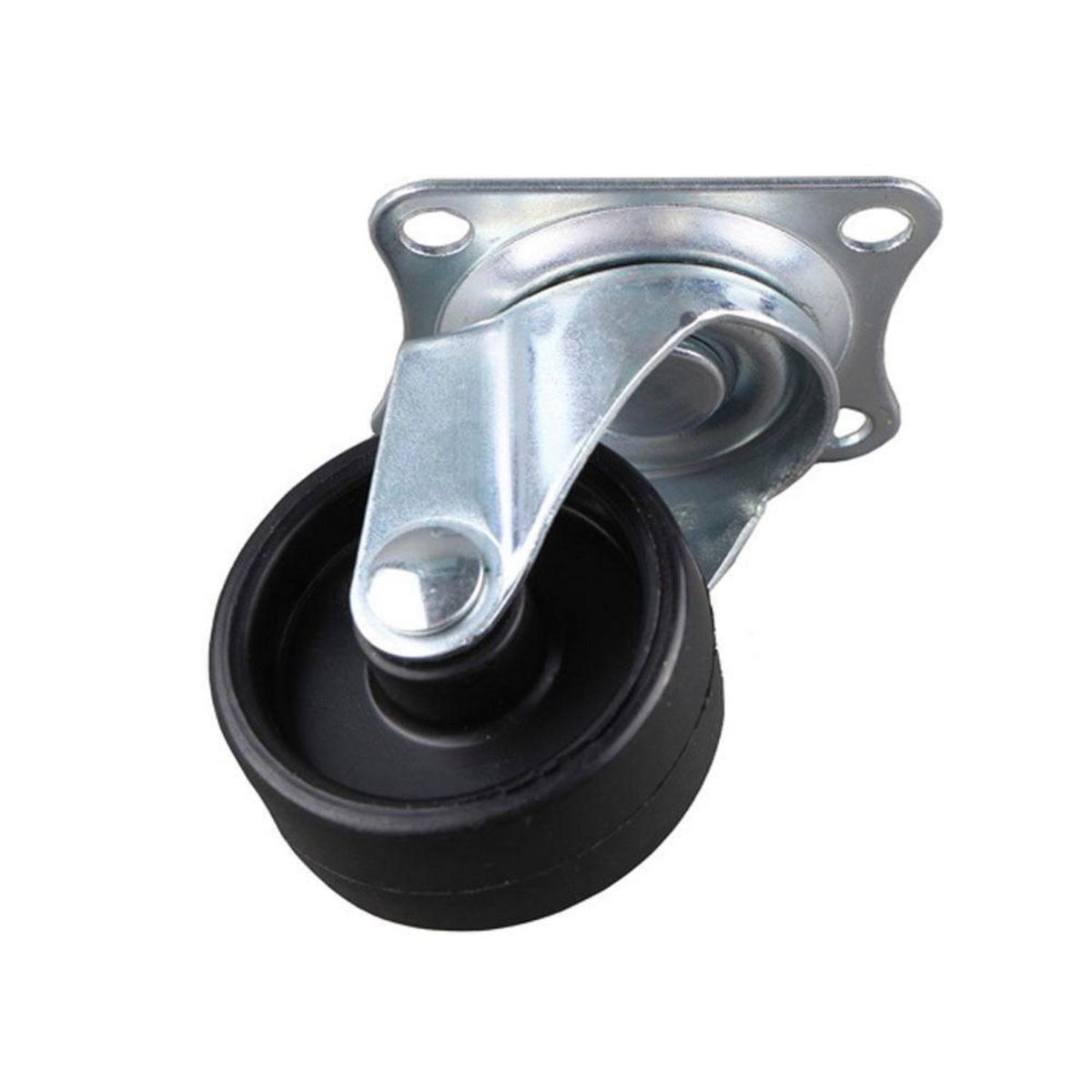 KUTZ - Rueda polipropileno negra 40mm sin freno 25kg