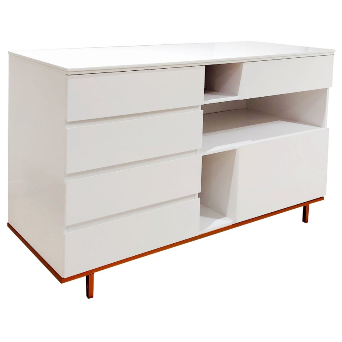 KIDSCOOL - Cómoda 6 Cajón(es) SOGNARE PASSARIN 135x92x60 cm Blanco