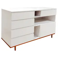 KIDSCOOL - Cómoda 6 Cajón(es) SOGNARE PASSARIN 135x92x60 cm Blanco