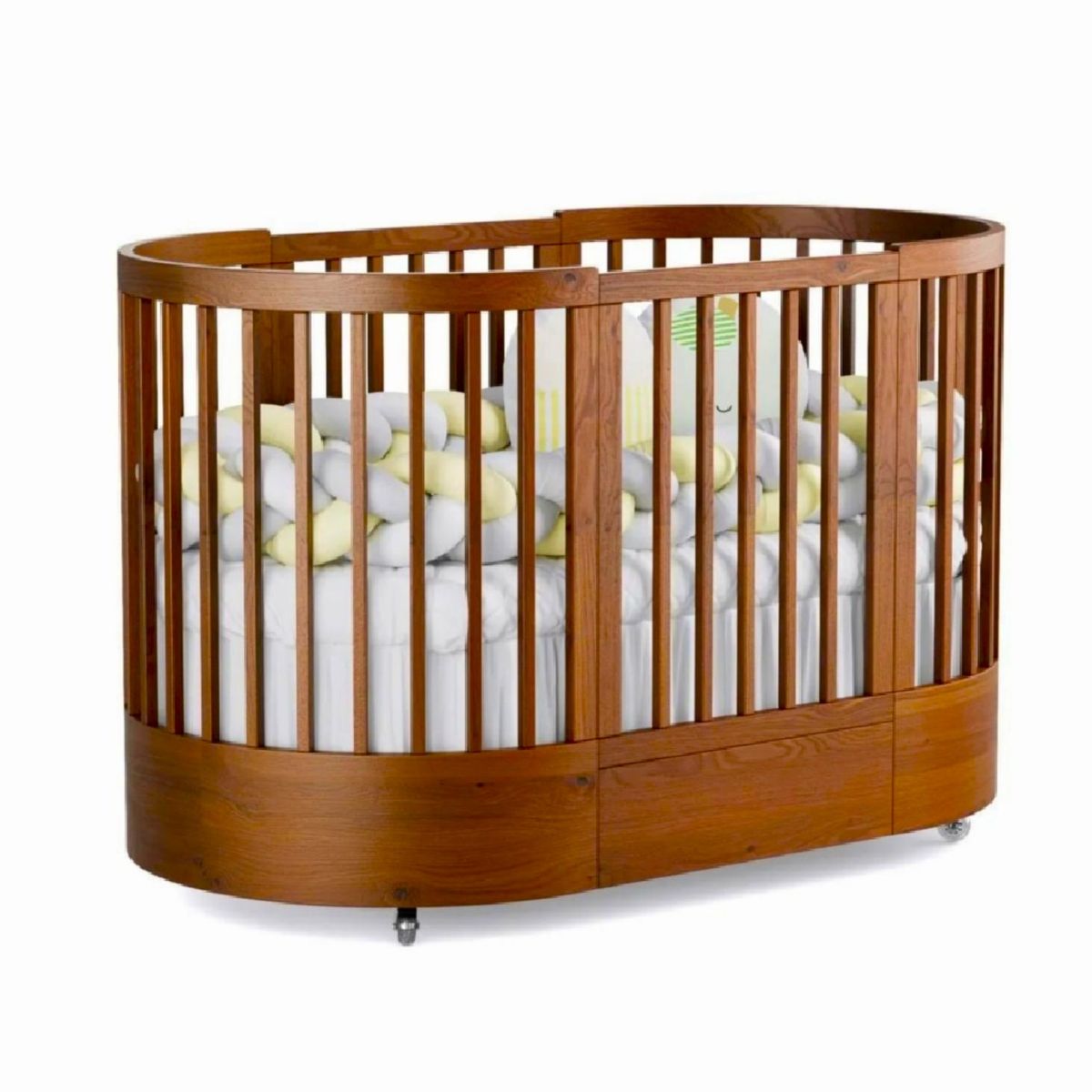 KIDSCOOL - Cuna progresiva 75,4x81,4x153 cm miel