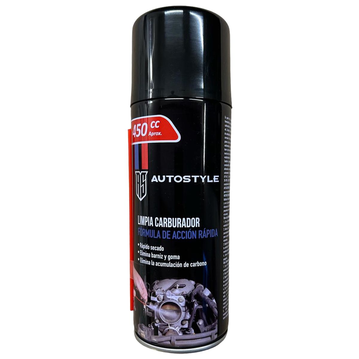 AUTOSTYLE - Limpiador Carburador Autostyle 450 ml Limpieza Profunda Motor