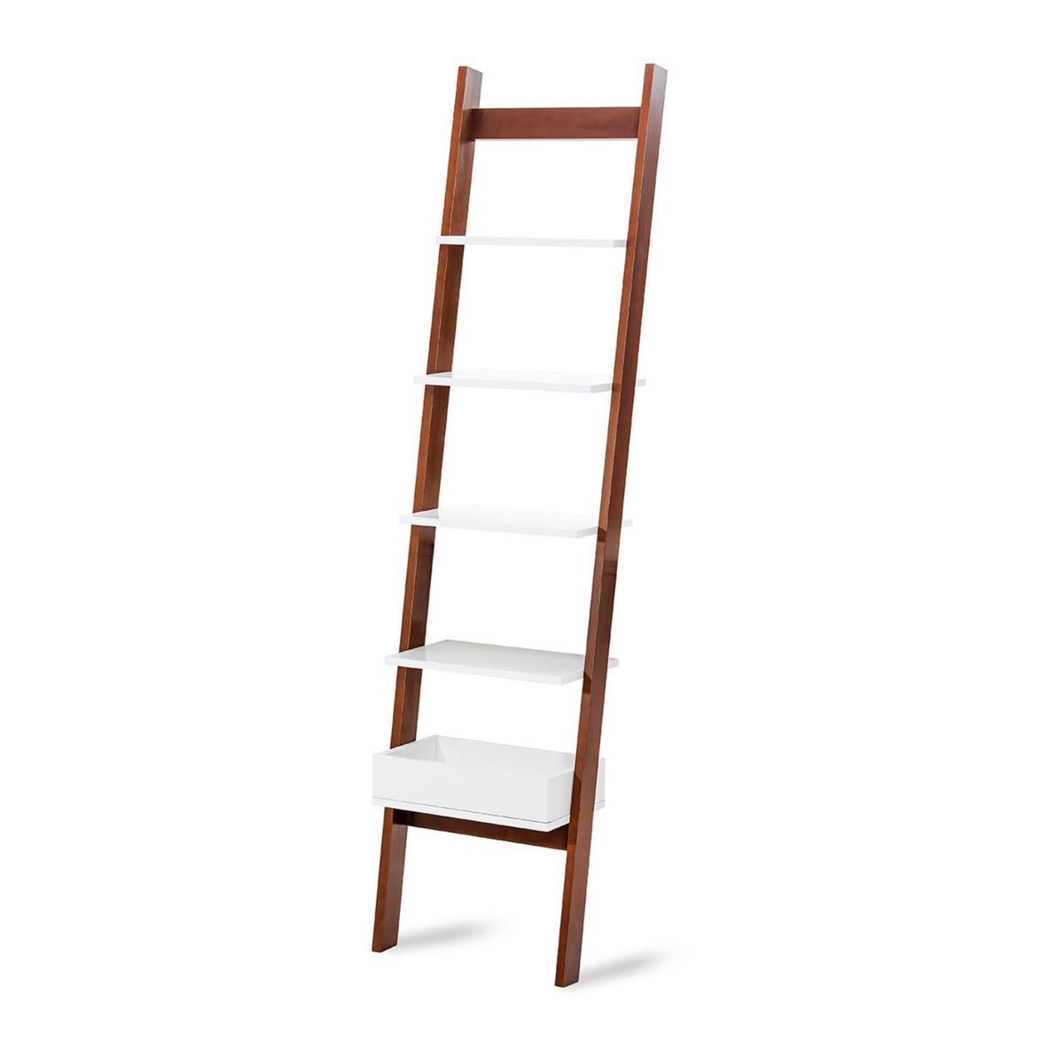 KIDSCOOL - Estante Sognare MDF 6 Nivel(es) 42x166x38 cm Café/Blanco