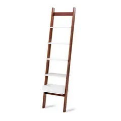 KIDSCOOL - Estante Sognare MDF 6 Nivel(es) 42x166x38 cm Café/Blanco