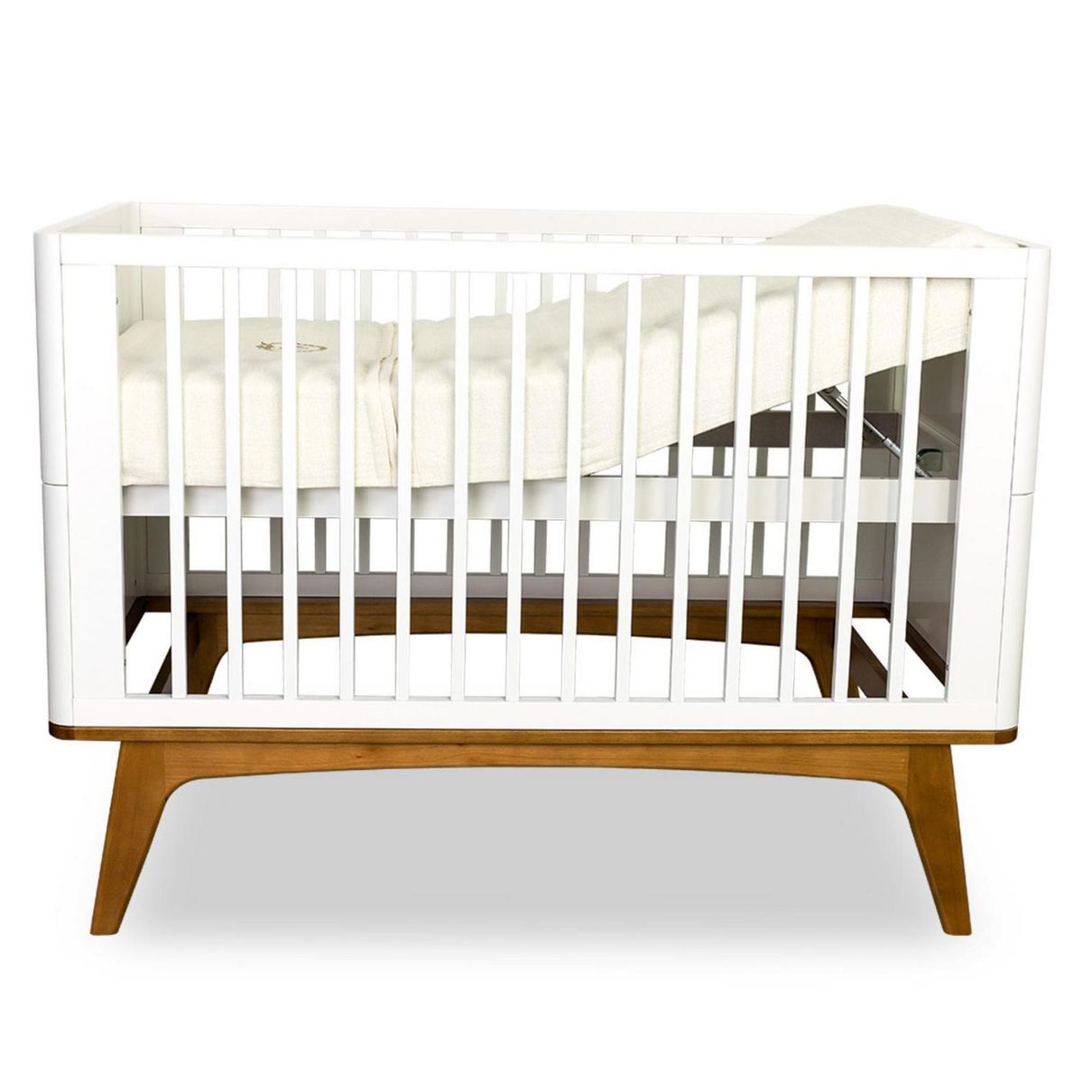 KIDSCOOL - Cuna 3 en 1 76x98,4x135 cm blanca