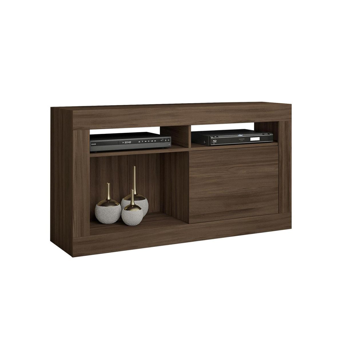 HOME MOBILI - Rack TV 50" Café MDP 69x122x37 cm