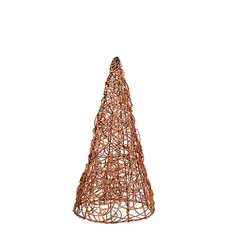 DECO MIMBRE - Árbol de Navidad Mimbre 48x130 cm Café