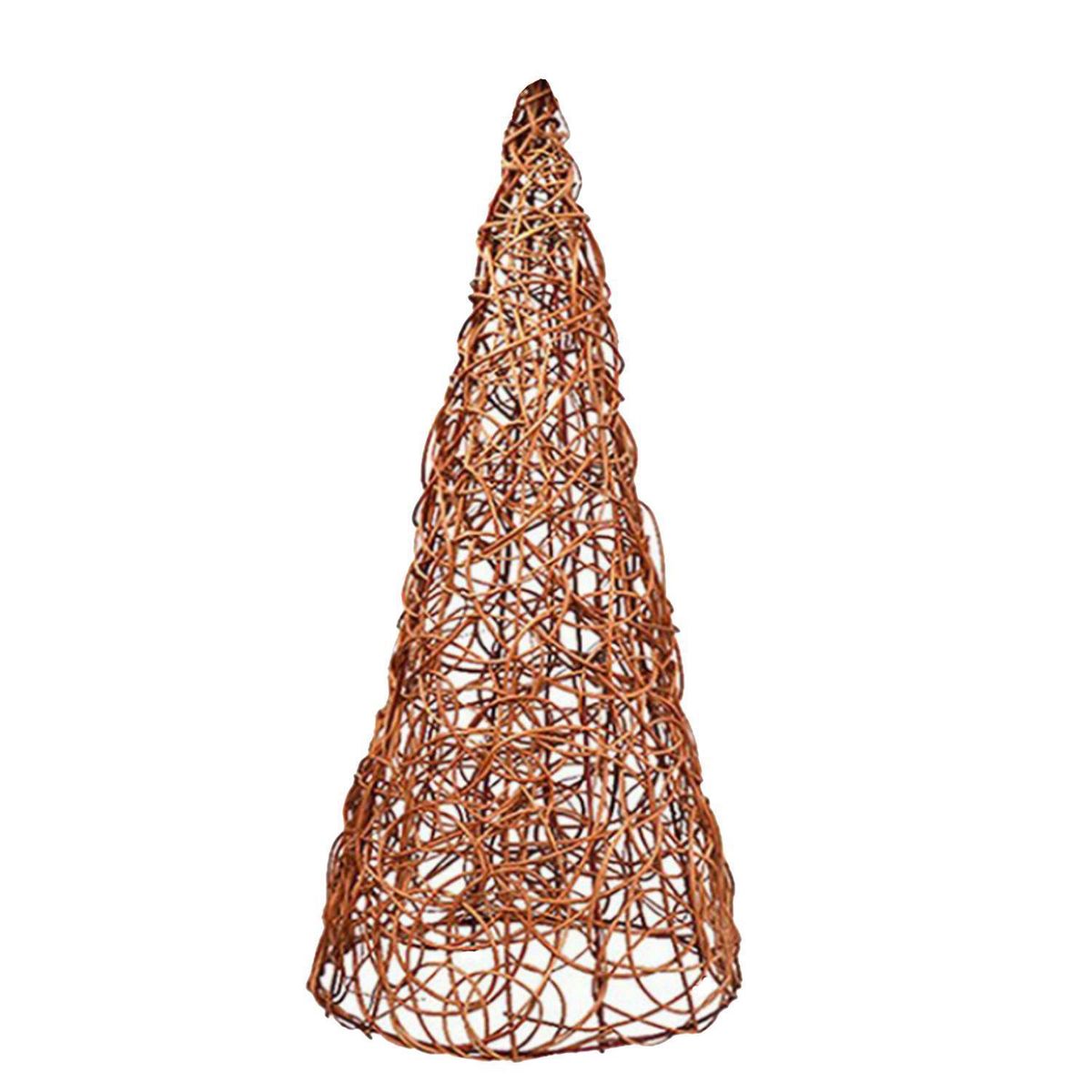 DECO MIMBRE - Árbol de Navidad Mimbre 60x180 cm Café