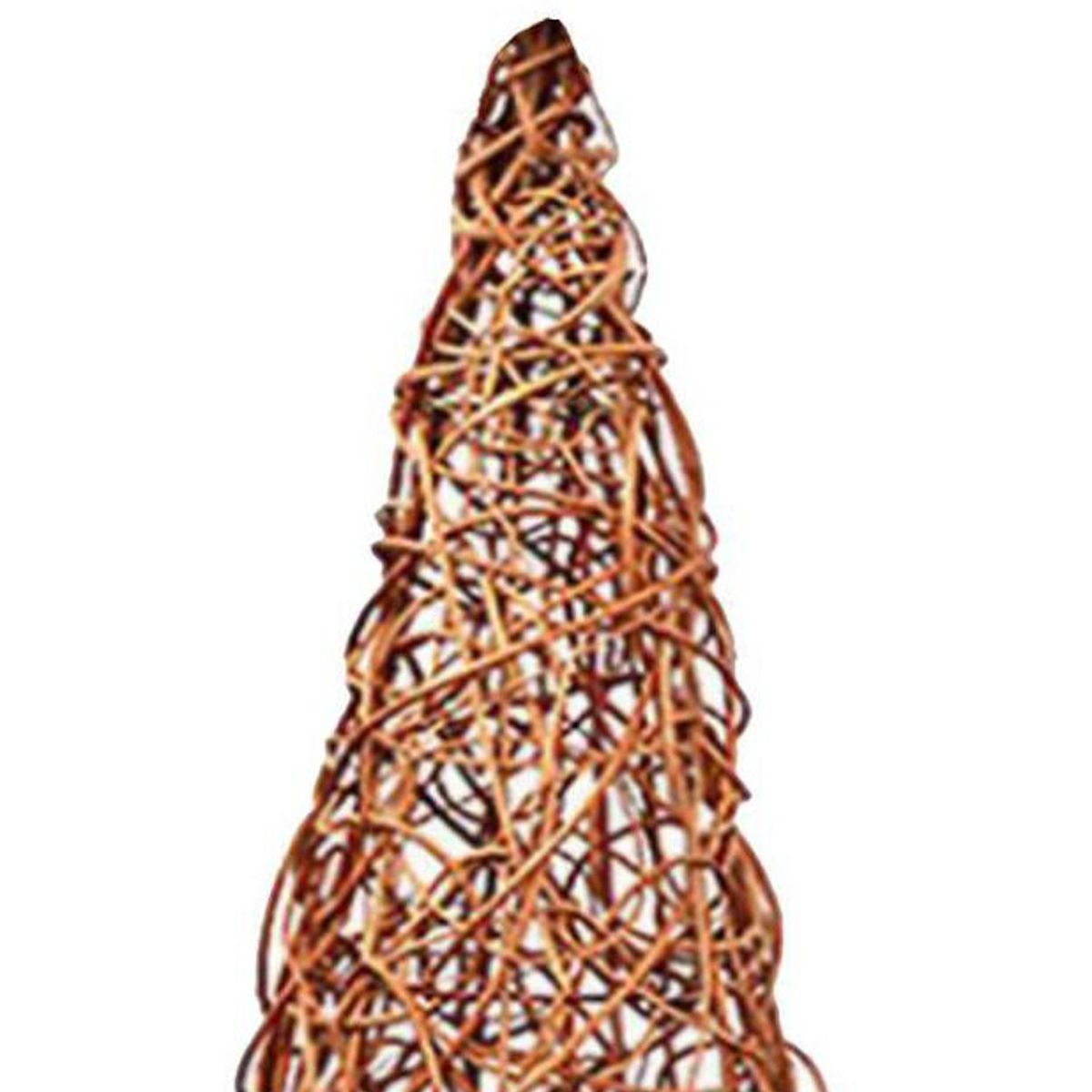 DECO MIMBRE - Árbol de Navidad Mimbre 60x180 cm Café