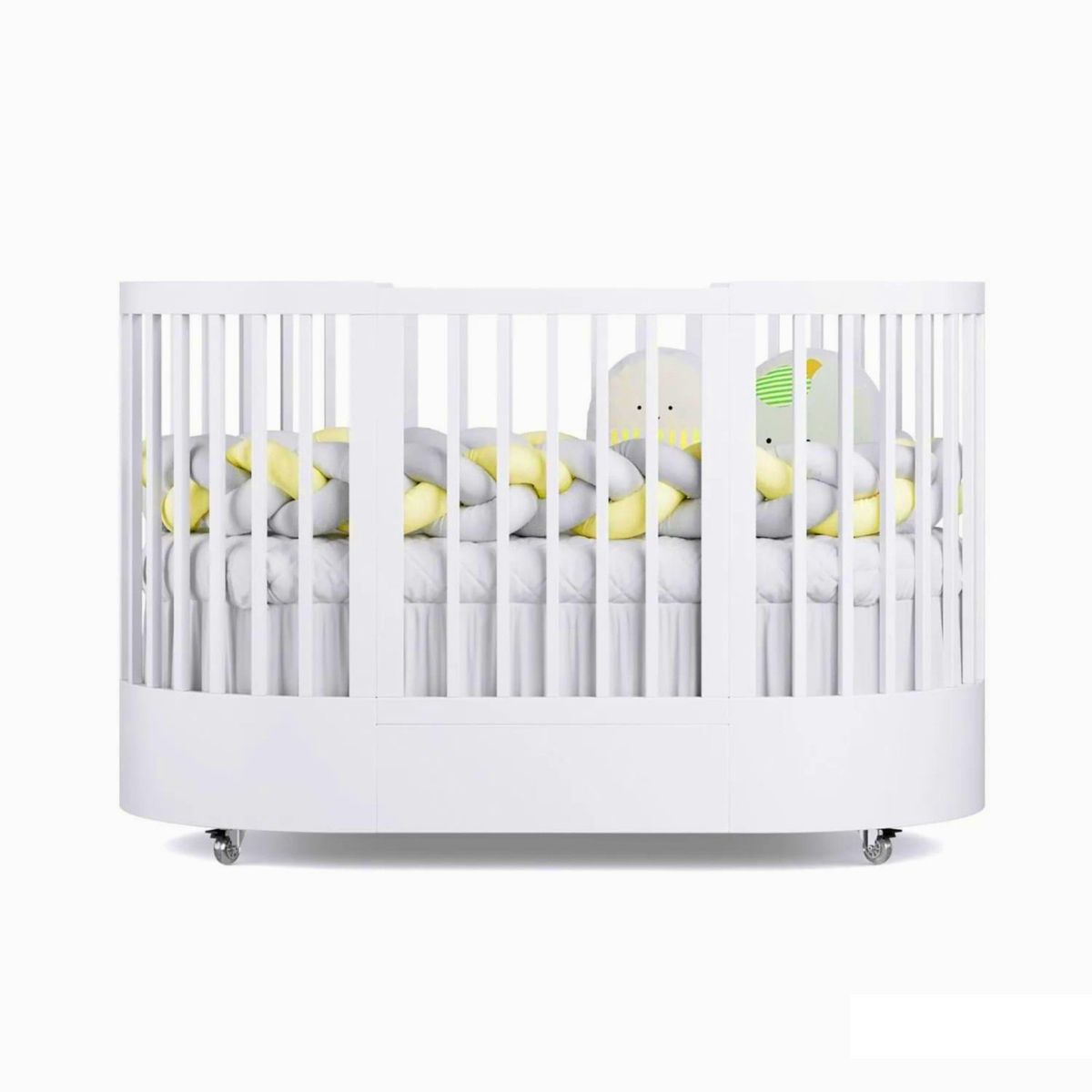 KIDSCOOL - Cuna progresiva 75,4x81,4x153 cm blanco