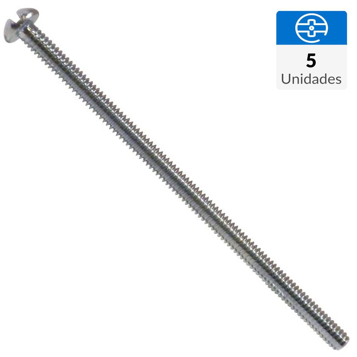 FIXSER - Perno cocina redondo 3/16"x2 1/2" 5 unidades