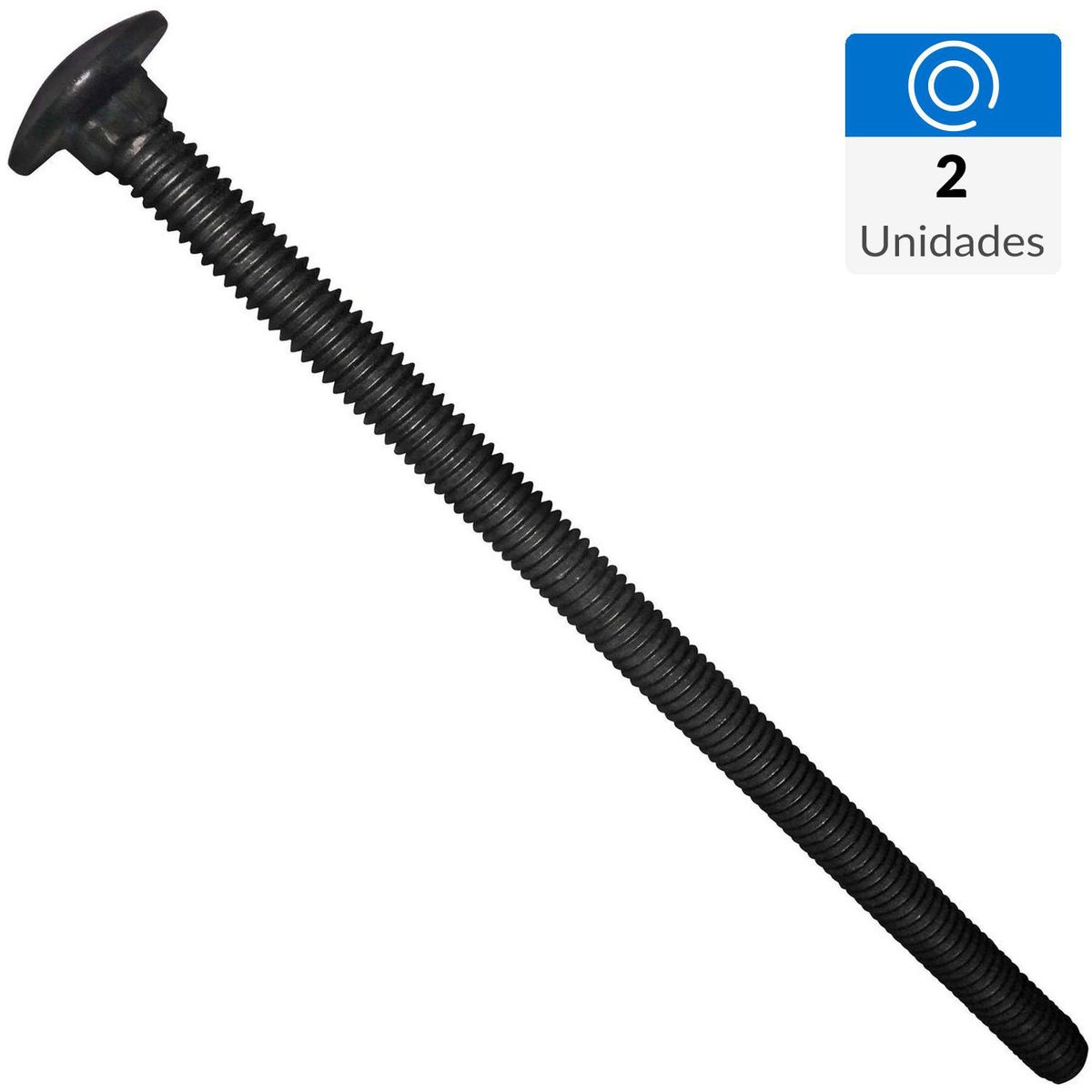 FIXSER - Perno coche 3/8"x7" 2 unidades