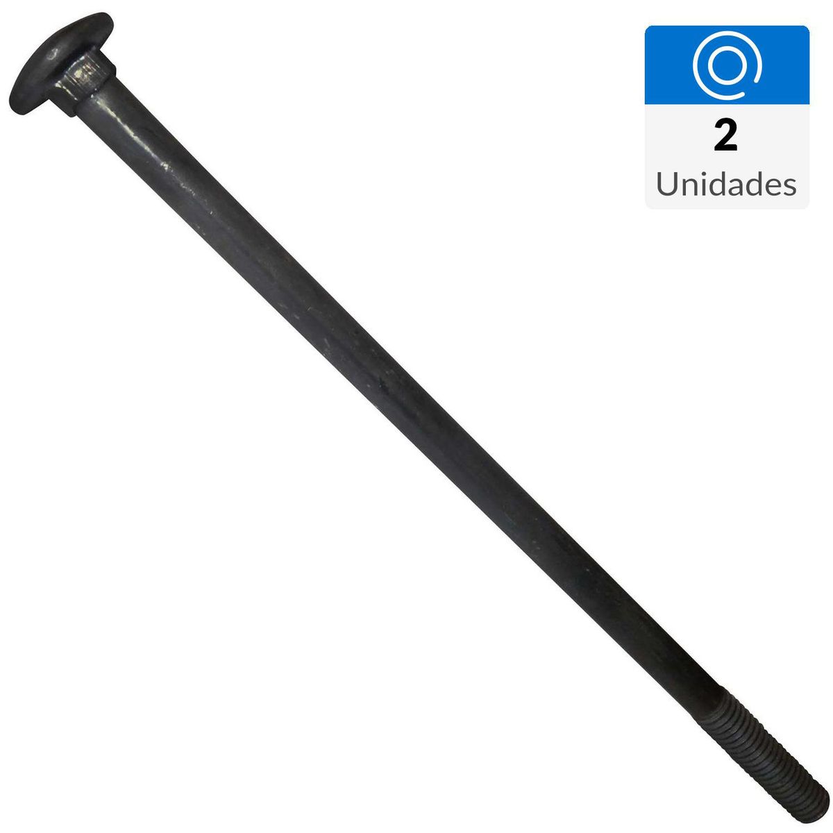 FIXSER - Perno coche 3/8"x8" 2 unidades
