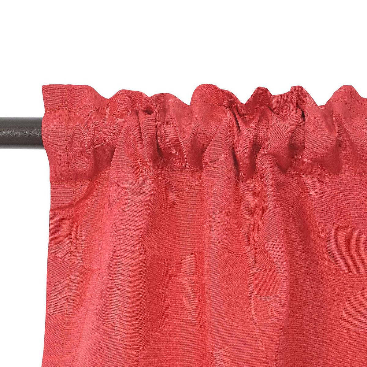 MASHINI - Set cortina de tela Kate 11 piezas 140x220 cm rojo